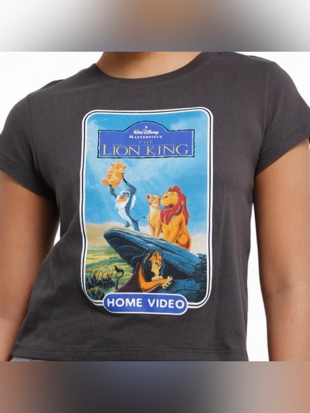 Disney The Lion King Home Video Poster Girls Skimmer T-Shirt Size XL BNWT